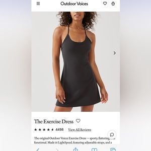 outdoor voices - exercise dress